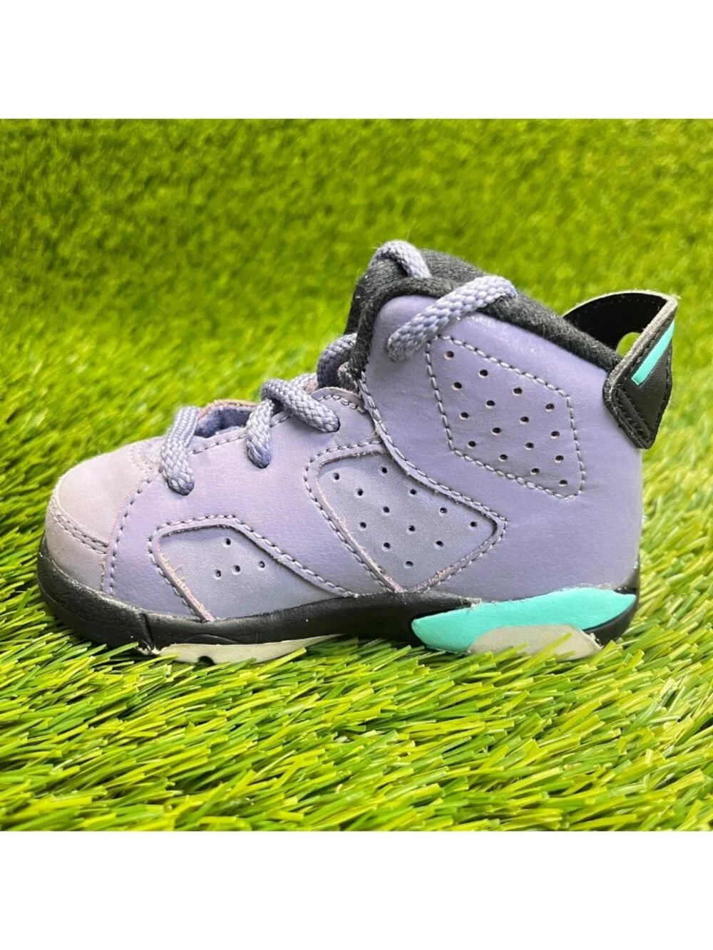 Nike Air Jordan 6 Retro Iron Purple Toddler Size 5C Athletic Shoes Sneakers